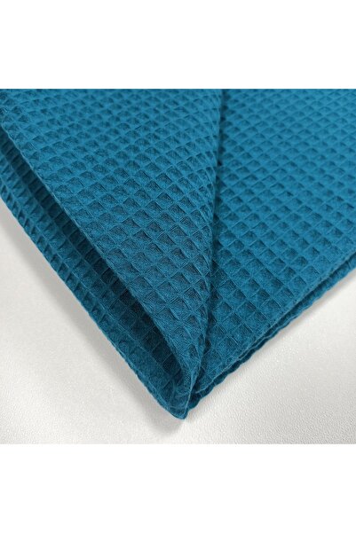 Kaf Kumaş Waffle Bathrobe Fabric |   Cotton |   W-19 Petrol