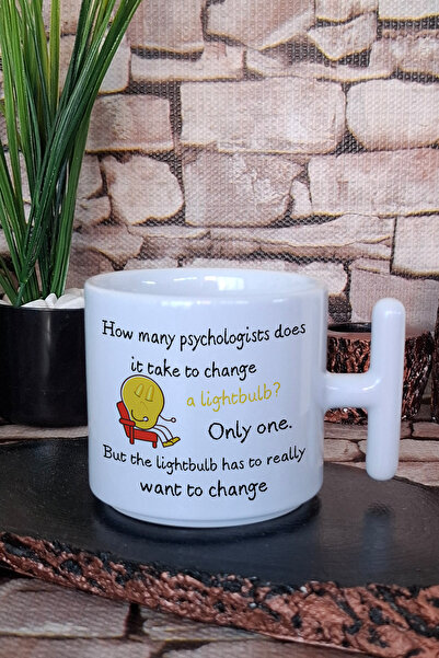 giftkonsept Psychologist Psikolog the light bulb has to want to change T Kulp...