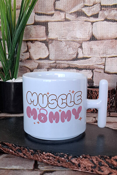 giftkonsept Muscle Mommy Printed Gym Sports Gift Printed t Latte Cup Mug with Handle
