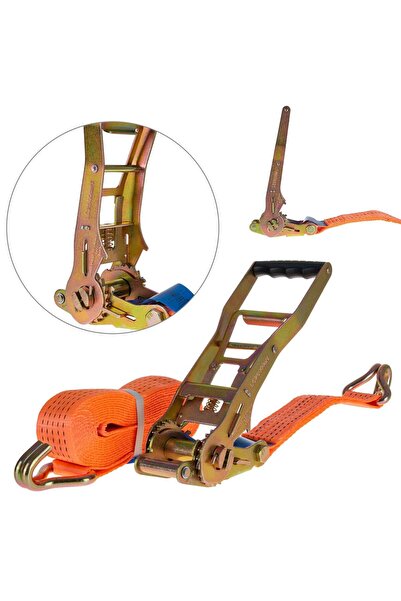 GEKO Curea de ancorare cu clichet ergonomic, 6 m / 5 țoli / 50 mm, G03956