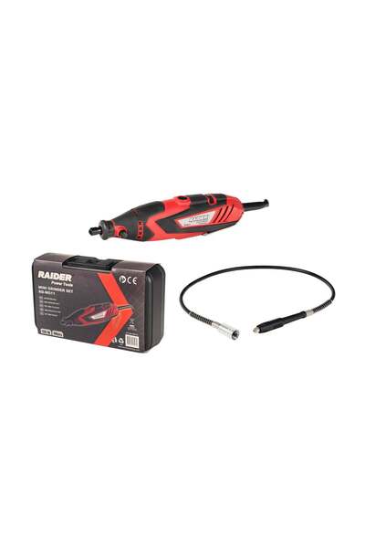 Raider Set Mini Polizor Drept Cu Accesorii RD-MG11, 135 W, Viteza Variabilă, ...