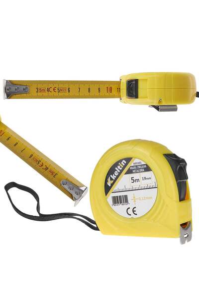 Keltin Metal Measuring Tape, 5 m x 19 mm x 0.12 mm, K01551