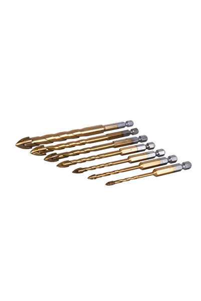 GEKO Set burghie pentru sticlă și ceramică, 7 elemente, G39700