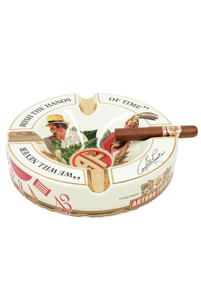 Arturo Fuente منفضة سجائر سيراميك رباعية من هاندز أوف تايم - كريمي