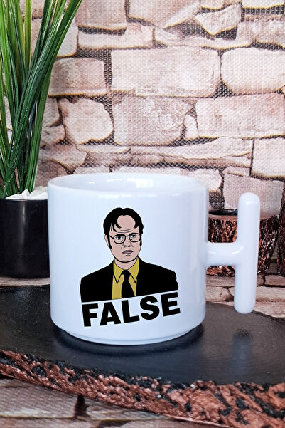 giftkonsept كوب فنجان قهوة لاتيه مطبوع عليه False Dwight Schrute The Office م...