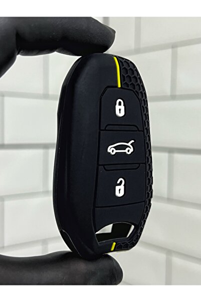 BARKAS ELEKTRONİK Κάλυμμα κλειδιού από σιλικόνη με μοτίβο κηρήθρας για Opel A...