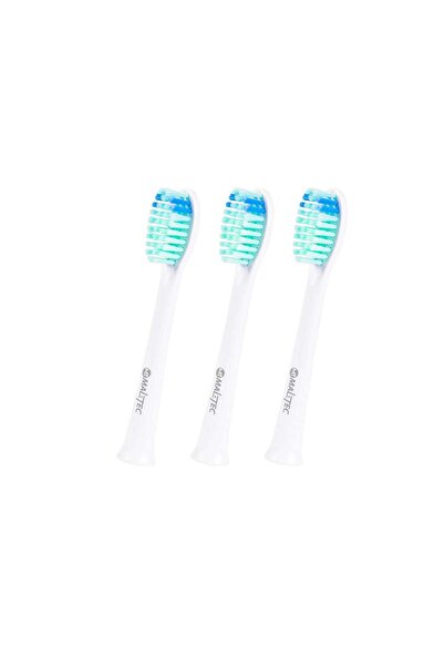 MalTec Set 3 Brush Heads for Electric Toothbrush, White, 111930