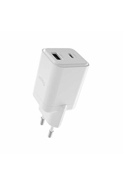 allity Încărcător de rețea ATC-01-30WAC GaN PD QC 30W, 1x USB-C, 1x USB-A, Alb