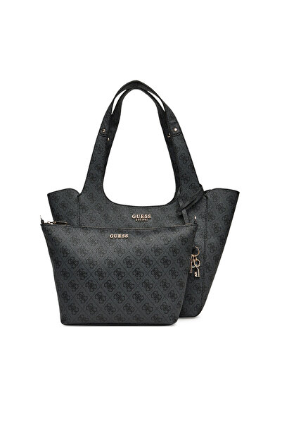 Guess Γυναικεία Τσάντα Χειρός Γκρι HWSG7334220