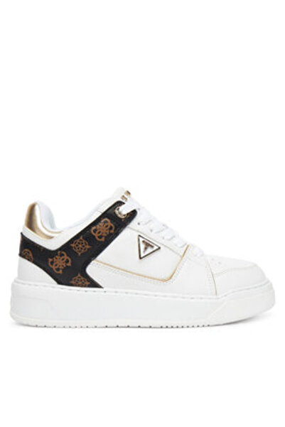 Guess Teniși de damă albi FLTDELFAL12