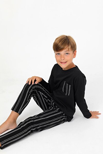 vitmo Σετ πιτζάμες με μακρυμάνικο αγόρι, 100% βαμβακερό, με τσέπες Drift