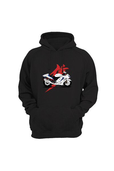 WİDİ سترة رياضية أنيقة مطبوعة بمحرك ياباني وكتابة مطبوعة، مصنوعة من 3 خيوط سم...