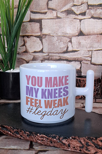 giftkonsept You Make My Knees Feel Weak Gym Sports Gift Printed t Handle Latt...