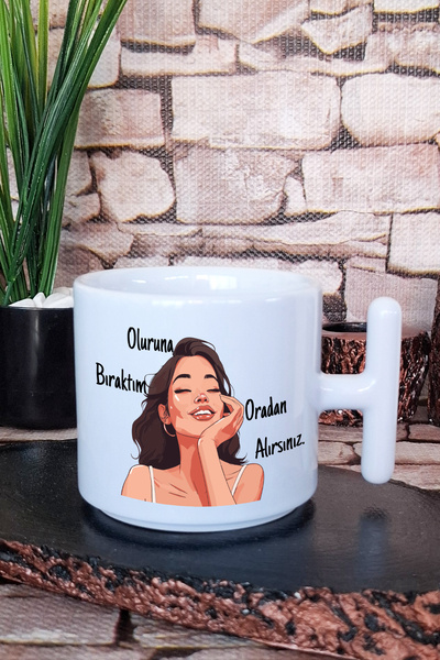 giftkonsept أوقفت عن ذلك، يمكنك الحصول عليه هناك - كوب لاتيه مطبوع بعبارات تح...