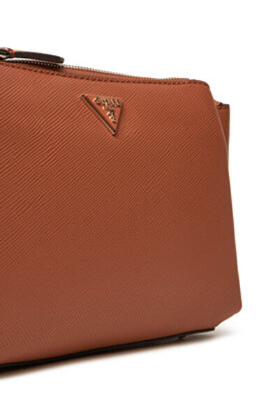 Guess Γυναικεία Τσάντα Χειρός Καφέ HWZG9672120