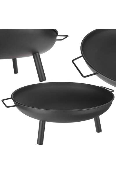 GEKO Portable Round Fire Pit for Terrace/Garden, Diameter 58 cm, G80519