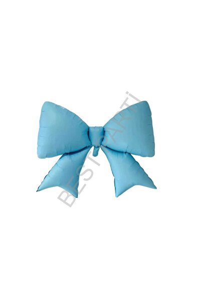 BEST PARTİ DOĞUM GÜNÜ PARTİ SÜSLERİ بالون فويل على شكل فيونكة باللون الأزرق م...