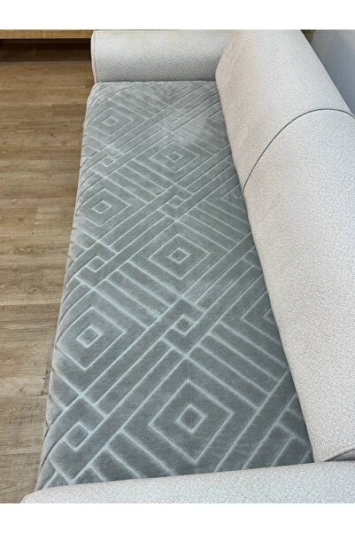 coverbox Husa pentru canapea WELSOFT cu burete antiderapant - Husa pentru canapea extensibila 100x210 culoare GREY