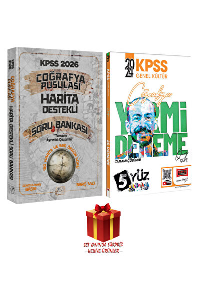 CBA Akademi KPSS 2026 Coğrafya Pusulası Harita Destekli Soru Bankası+ KPSS Co...