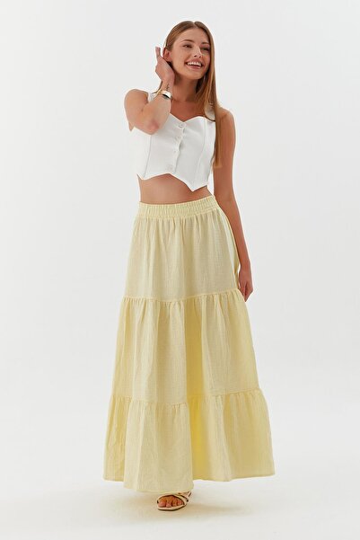 Shopping Shop Müslin Etek SARI