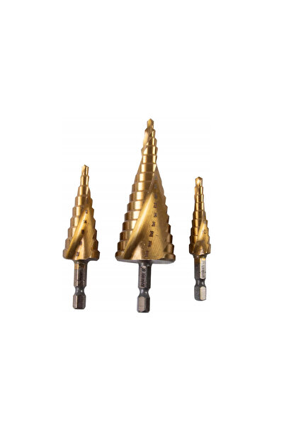 Raider Set burghie conice in trepte, 4-12, 4-20, 4-32 mm, 3 elemente, 150685