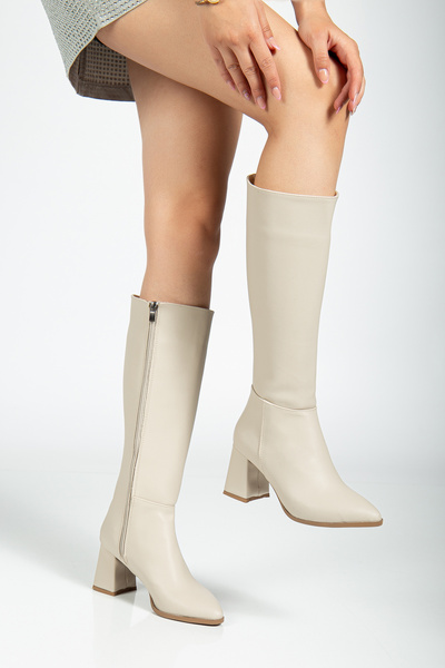tayyarshoes Women's Heeled Boots Suitable for Everyday Use