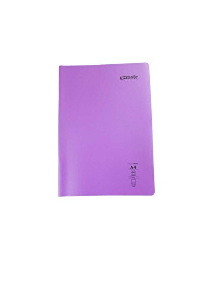 Mynote Text Neon A4 60 Sheets Striped Plastic Cover Notebook