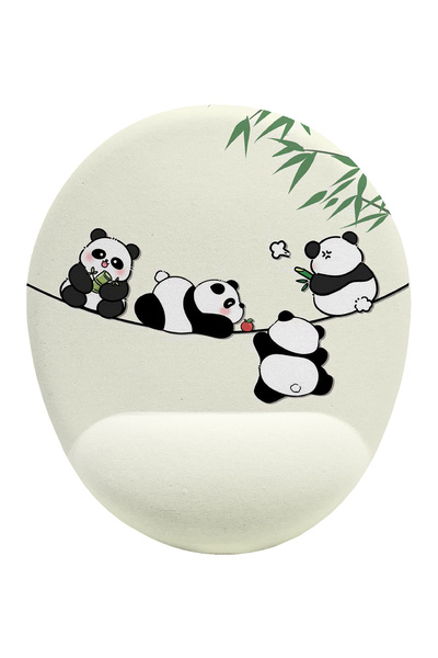 iyi fikirler Yaramaz Pandalar Bilek Destekli Mouse Pad