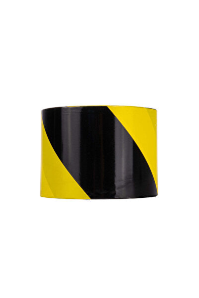 GEKO Bandă de avertizare, galbenă/neagră, 100 m x 70 mm, G01826