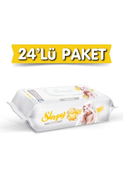Sleepy Islak Havlu Sensitive 90' Lı Kapaklı X24