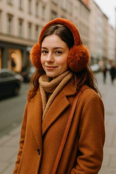 WOHOME Foldable Plush Earmuffs – Soft, Warm & Stylish Design