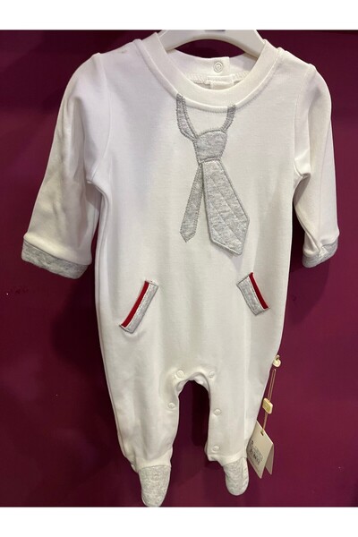 Bebek Bibaby Bello Jumpsuit with Tie and Booties