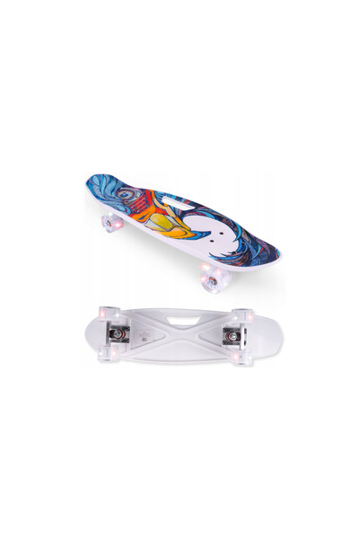 MalPlay Skateboard cu roți LED, multicolor, 111644