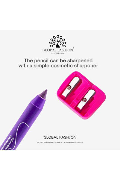 global fashion Waterproof Gel Eyeliner Pen – 0.2 mm Precision Twist-Up Tip, Smudge-Proof Matte Finish, 12H Wear