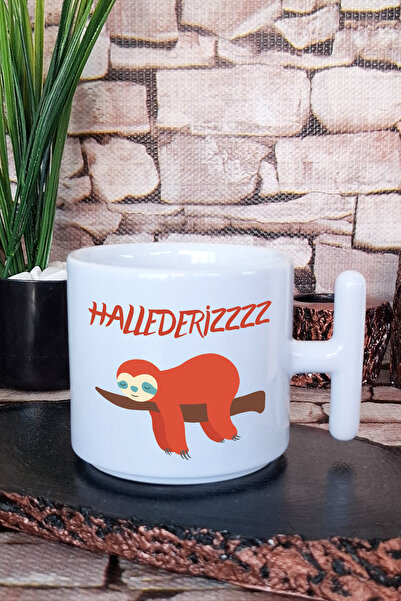 giftkonsept كوب هالديريز كوالا المطبوع للهدايا المرحة مع مقبض على شكل حرف T