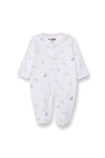 ebebek Hello Baby HelloBaby Erkek Bebek Yenidoğan Patikli Tulum İnterlok Bisi...