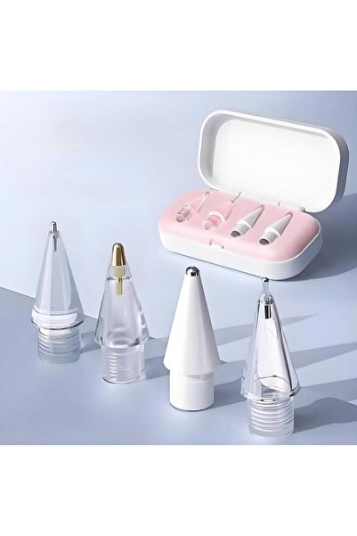 Fogy Apple Pencil 2./1. Nesil ve Apple Pencil Pro/USB-C için iPad Pro/Mini/Air Dayanıklı 4 Yedek Uçları