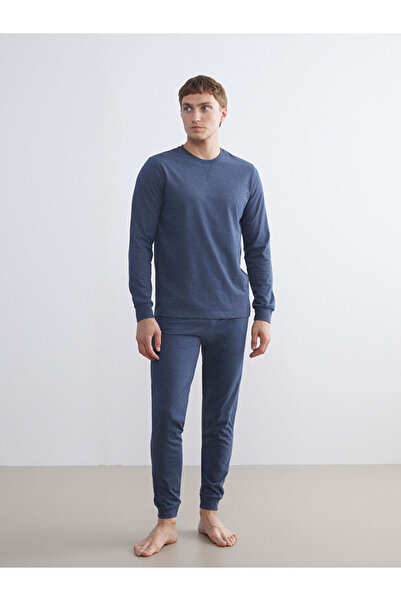 LC Waikiki Blue Standard Fit Men's Pajama Set