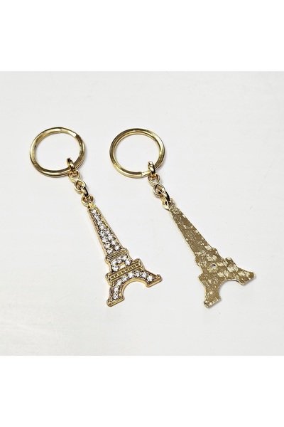 ÜNSA Anahtar Keychain Bag Accessory Paris Eiffel Tower Keychain Accessory Shiny Stone