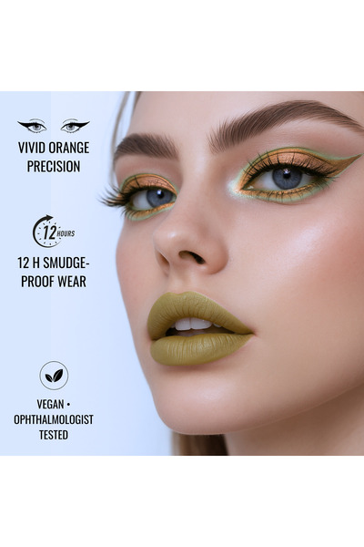 global fashion Waterproof Gel Eyeliner Pen – 0.2 mm Precision Tip, Smudge-Proof, 12H Long-Lasting Wear, Retractable