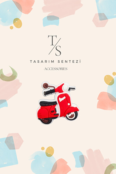 Badge Silicone Vespa Scooter Motorcycle Brooch Collar Bag Clothes Hat Accessory