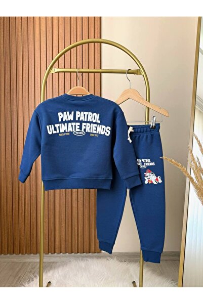 Butik Paw Patrol Baskılı 3 İp Erkek Çocuk Alt Ust Takım