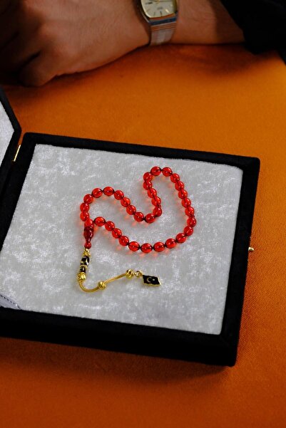 dergah tesbih Bilek Boy Gümüş Ayyıldız Tasarım Ateş-i Sıkma Kehribar Tesbih