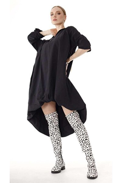 shE tekstil فستان SCH بستة جيوب على شكل بالونات