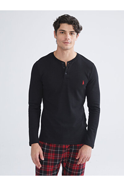 LC Waikiki Kirmizi Standart Kalıp Erkek Pijama Takımı