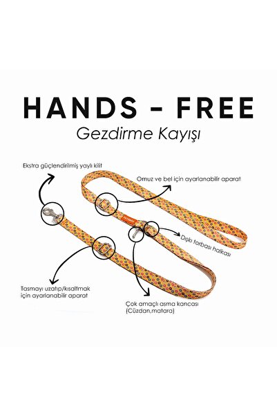 PATİMİO Donuts Hands-Free Eller Serbest Gezdirme Kayışı Tasması