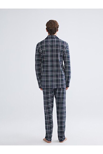 LC Waikiki Lacivert Standart Kalıp Erkek Pijama Takımı