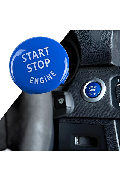 PRO-A Bmw E60 E90 E84 E70 E71 E72 Start Stop Düğme Kapağı (Mavi) 61319154945/...