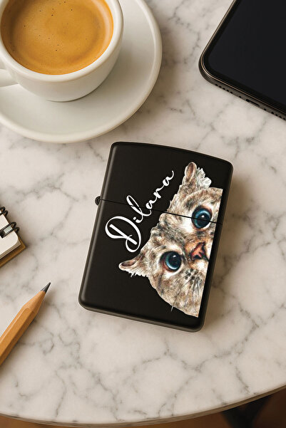 Cekuonline Kişiye Özel İsim Yazılı Fontlu Baskılı Benzinli Çakmak Özel Tasarı...