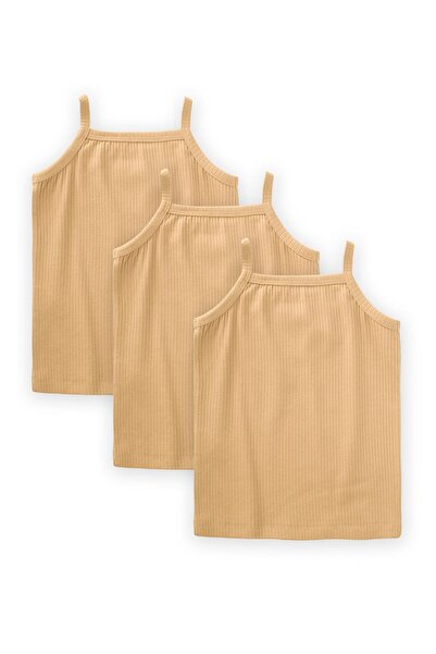 Cigit Three-Piece String Strap Tank Top 2-9 Years Old Sundress